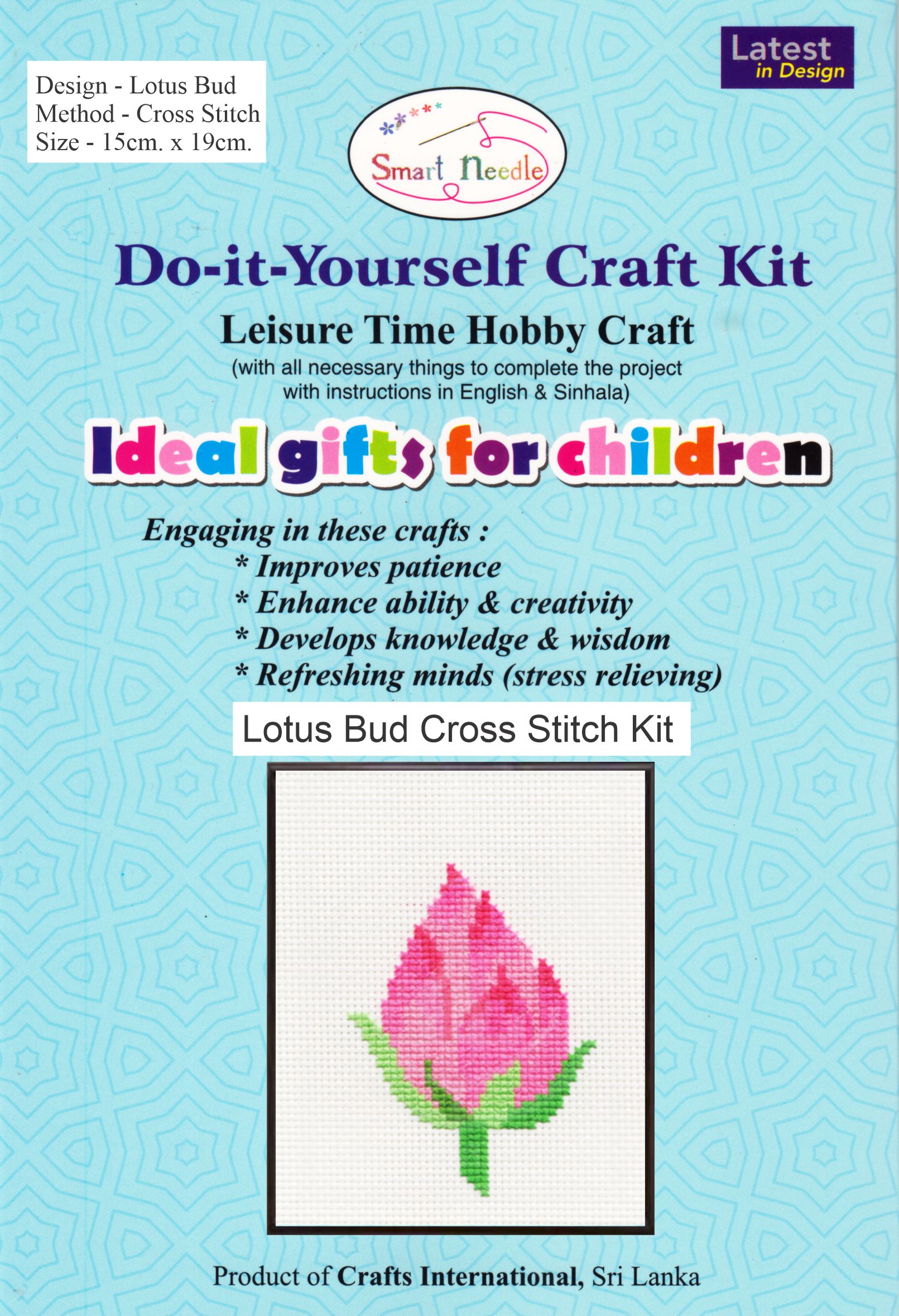 Lotus Bud Cross Stitch Kit