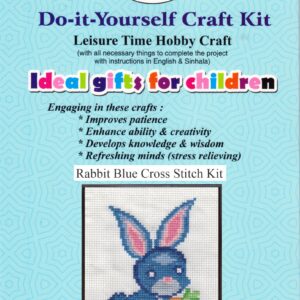 Rabbit Blue Cross |Stitch Kit