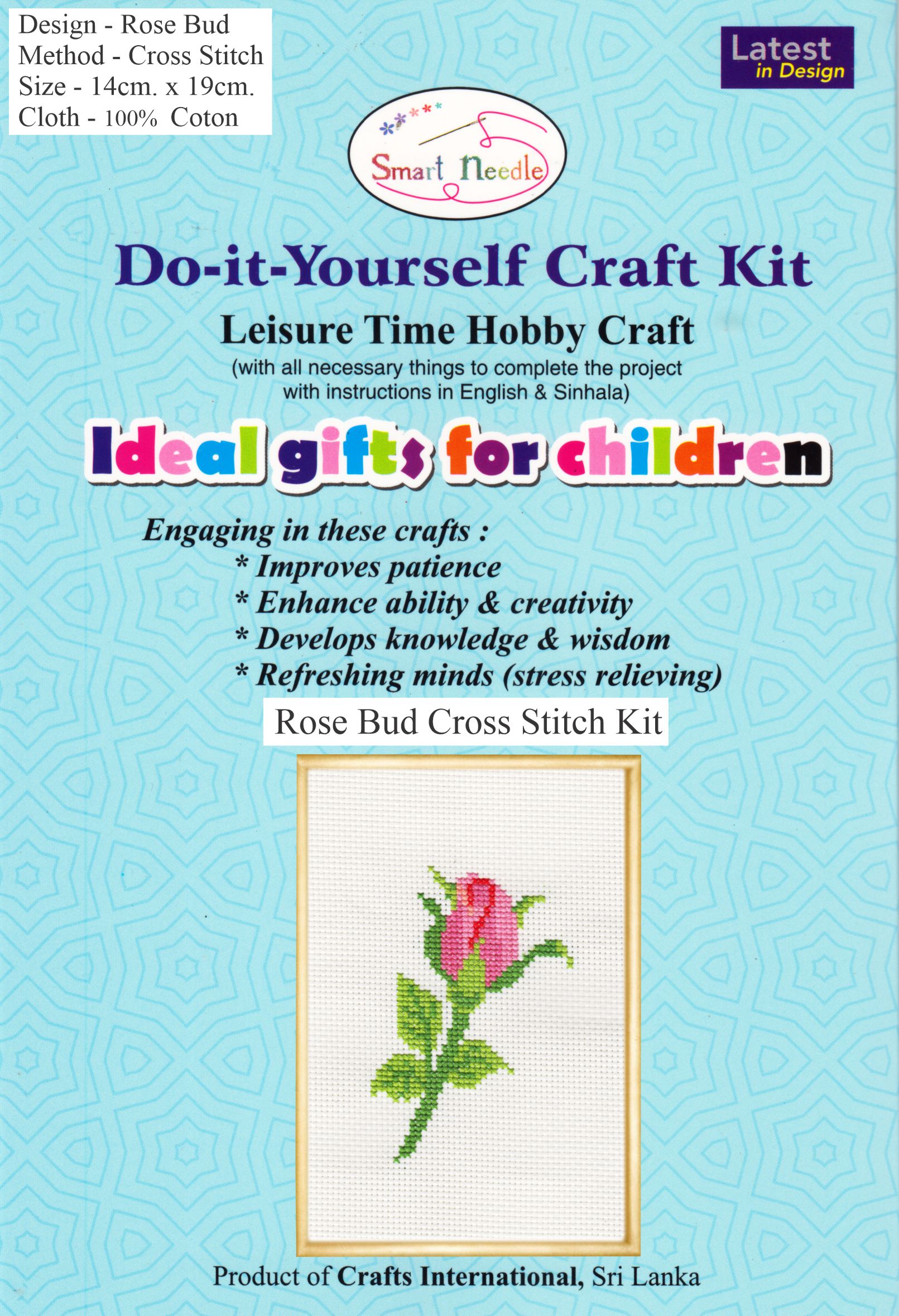 Rose Bud Cross Stitch Kit